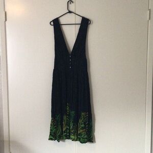 🍁5/$25 🎪3/$50+🆓📦 Free People blue black floral dress